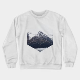 Snow Mountain Geometric Photography Crewneck Sweatshirt